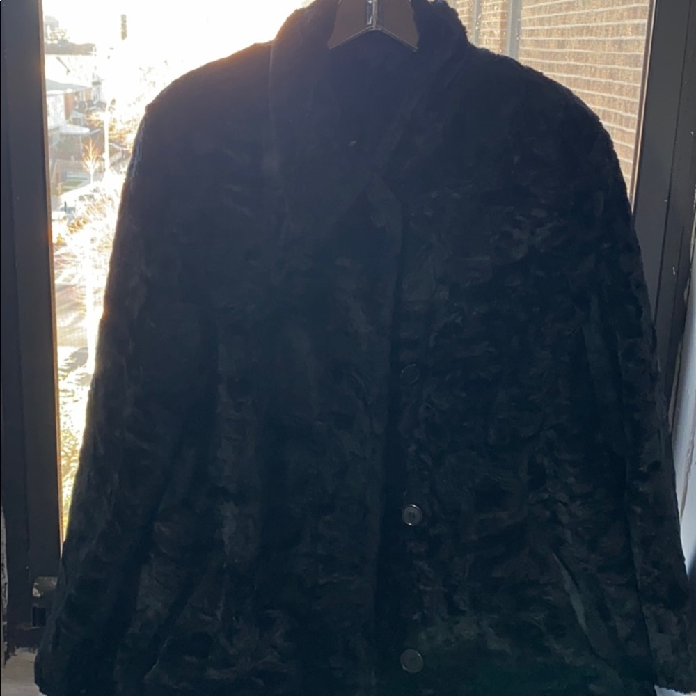 modacrylic with olefin backing lining coat